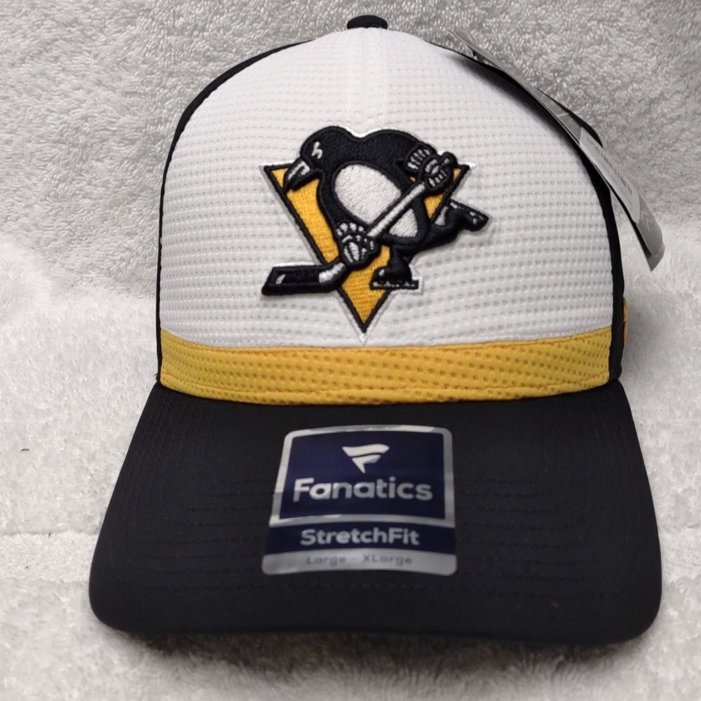 Fanatics Pittsburgh Penguins L/XL Stretchfit Hats - New